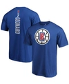 Fanatics Men's Kawhi Leonard Blue La Clippers Playmaker Name And Number T-shirt In Blue