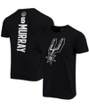 Fanatics Men's Demar Derozan Black San Antonio Spurs Playmaker Name And Number Team Logo T-shirt In Black