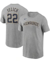 Nike Men's Bryce Harper Gray Philadelphia Phillies Name Number T-shirt In Gray