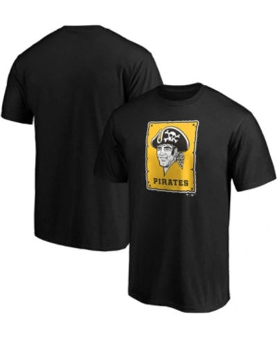 Fanatics Men's Black Pittsburgh Pirates Cooperstown Collection Forbes Team T-shirt