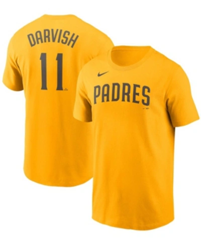 Nike Men's Yu Darvish Gold San Diego Padres Name Number T-shirt