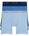 Calvin Klein Men's 3-pk. Luxe Pima Cotton Stretch Boxer Briefs In Blue Assorted