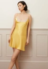 Gilda & Pearl Silk Persephone Slip Dress In Aurora,gold