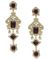Inc International Concepts Misa Hylton For Inc Gold-tone Multi Stone Linear Earrings, Created For Macy's In Multi