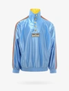 Gucci Interlocking G Web Stripe Sweatshirt In Blue
