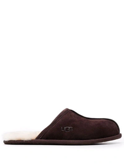 Ugg Scuff Sheepskin Slippers In Brown