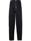 Isabel Marant Darlena High-waisted Trousers In Schwarz