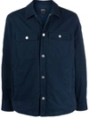 Apc Navy Corduroy Alex Jacket In Blue