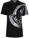 Moncler Logo-print Short-sleeve T-shirt In Schwarz