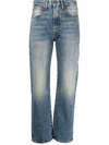 R13 HIGH-WAISTED CROPPED JEANS