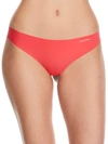 Calvin Klein Invisibles Thong In Strawberry