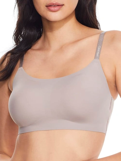 Calvin Klein Invisibles Comfort Bralette In Mink