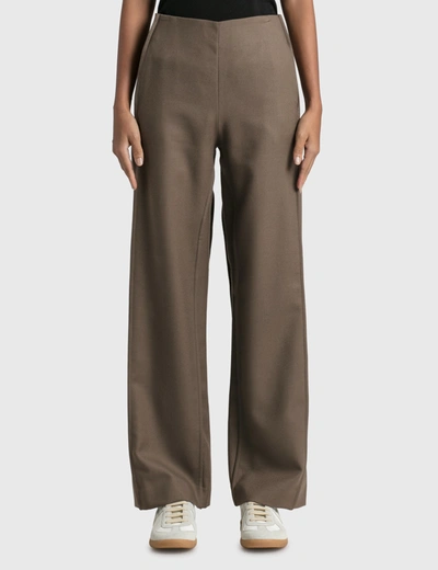 Acne Studios High-waisted Wide-leg Trousers In Grey