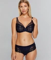 Simone Perele Wish Sheer Plunge Bra In Night Blue