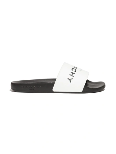 Givenchy Logo-print Slides In 黑色