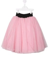 Balmain Logo-waistband Tutu In 粉色