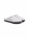 Birkenstock Slip-on Shearling Slippers In 灰色