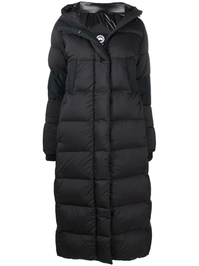 Canada Goose Quilted-finish Down Coat In 黑色