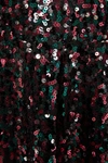 Antik Batik Lazer Lace-up Sequined Tulle Mini Dress In Black
