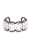 Swarovski Harmonia Floating Crystal Cuff In Silber