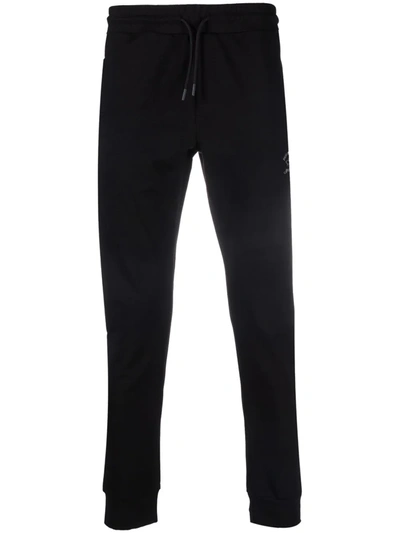 Paul & Shark Super Soft Stretch Sweatpants With Reflex Logo In Black