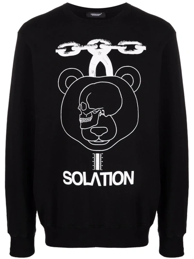 Undercover Solation Graphic Print Sweatshirt In Black