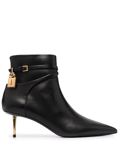 Tom Ford Padlock 55mm Boots In Schwarz