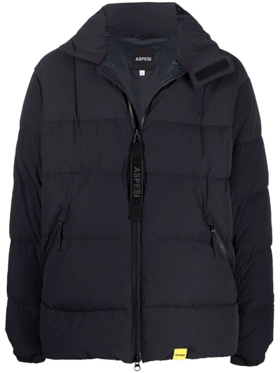 Aspesi Re-loaded Down-padded Jacket In Blue