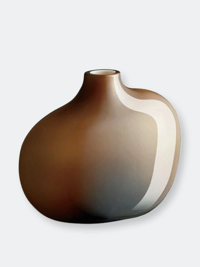 Kinto Sacco Vase Glass 01 In Brown