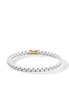 David Yurman 14kt Yellow Gold And White Stainless Steel Dy Bel Aire Chain Bracelet In Gold