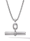 DAVID YURMAN STERLING SILVER LEXINGTON E/W BARREL PENDANT