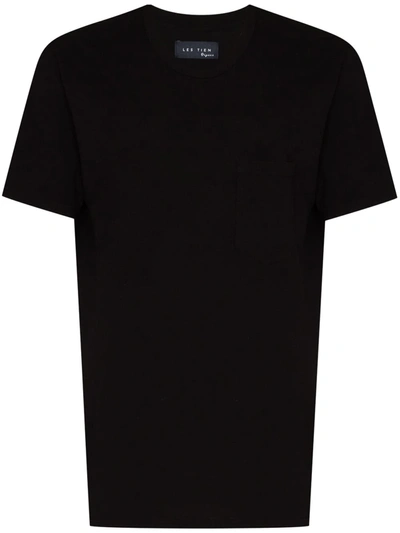 Les Tien Crew Neck Short-sleeved T-shirt In Black