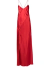 MICHELLE MASON SILK OPEN BACK GOWN