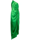 MICHELLE MASON SILK TWIST KNOT GOWN