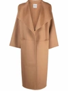 Totême + Net Sustain Signature Wool-blend Coat In Braun