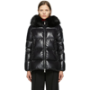 Moncler Laiche Quilted Hooded 750 Fill Power Down Jacket With Removable Faux Fur Trim In 999 Black