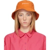 Jacquemus Womens Orange Le Bob Picchu Cotton-blend Bucket Hat