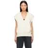 AGOLDE BEIGE SHAW V-NECK VEST