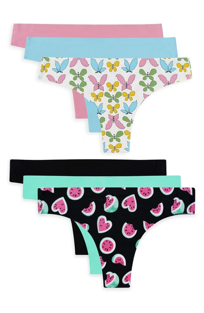 Aqs Assorted Thongs In Multi Color