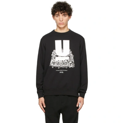 Undercover Graphic-print Crew Neck Sweatshirt In Black