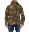 Woolrich Camouflage-print Hooded Down Jacket In Green