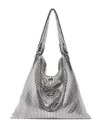 Rabanne Chainmail Shoulder Bag In Silber