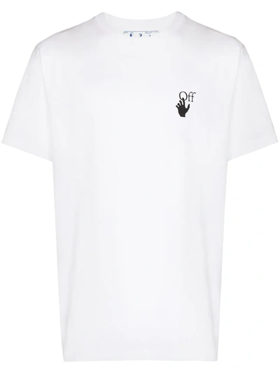 Off-white White Cotton T-shirt With Degrade Arrow Print