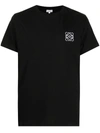 Loewe Logo Anagram Cotton Jersey T-shirt In Schwarz