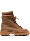 Gia Borghini Brown Leather Ankle Boot In Braun