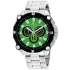 Roberto Bianci Enzo Chronograph Quartz Green Dial Mens Watch Rb71012 In Black / Green