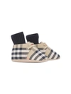 BURBERRY VINTAGE CHECK CANVAS BOOTIES,16732552