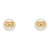 Valentino Garavani Gold Faux-pearl Vlogo Earrings