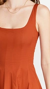 Staud Wells Sleeveless Midi Dress