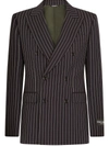 DOLCE & GABBANA DOUBLE-BREASTED PINSTRIPE BLAZER